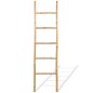 vidaXL Escalera para toallas con 5 peldaños de bambú 150 cm vidaXL Escalera para toallas con 5 peldaños de bambú 150 cm