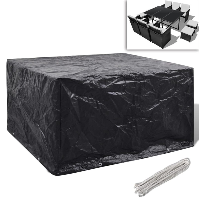 vidaXL Cubierta para muebles de jardín 8 ojales 172x113x73 cm vidaXL Cubierta para muebles de jardín 8 ojales 172x113x73 cm