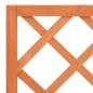 vidaXL Jardinera enrejada de jardín madera de abeto marrón 70x30x135cm vidaXL Jardinera enrejada de jardín madera de abeto marrón 70x30x135cm