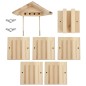 vidaXL Hotel para abejas de madera maciza de abeto 22x20x20 cm vidaXL Hotel para abejas de madera maciza de abeto 22x20x20 cm