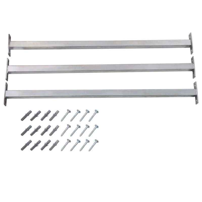 vidaXL Barras de seguridad ajustables para ventanas 3 uds 710-1200 mm vidaXL Barras de seguridad ajustables para ventanas 3 uds 710-1200 mm