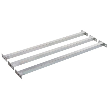vidaXL Barras de seguridad ajustables para ventanas 3 uds 710-1200 mm