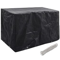 vidaXL Cubierta para muebles de jardín 8 ojales 140x70x90 cm