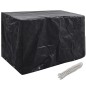vidaXL Cubierta para muebles de jardín 8 ojales 140x70x90 cm
