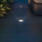 vidaXL Luces de suelo de exterior redondas 3 unidades