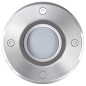 vidaXL Luces de suelo de exterior redondas 3 unidades