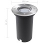 vidaXL Luces de suelo de exterior redondas 3 unidades