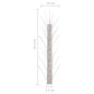 vidaXL Set de 6 hileras pinchos contra pájaros y palomas 5 filas 3 m vidaXL Set de 6 hileras pinchos contra pájaros y palomas 5 filas 3 m