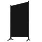 vidaXL Biombo divisor de 3 paneles negro 260x180 cm vidaXL Biombo divisor de 3 paneles negro 260x180 cm