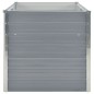 vidaXL Jardinera elevada 160x80x77 cm acero galvanizado gris