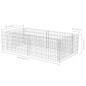 vidaXL Jardinera de gaviones de acero 180x90x50 cm vidaXL Jardinera de gaviones de acero 180x90x50 cm