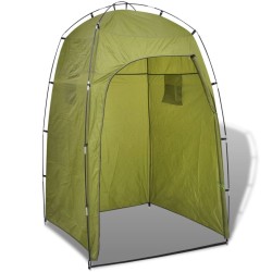 vidaXL Carpa para ducha/WC/vestidor verde