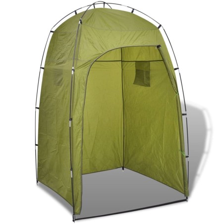 vidaXL Carpa para ducha/WC/vestidor verde