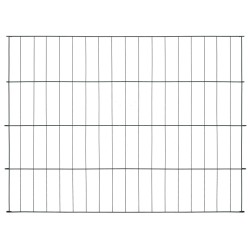 vidaXL Set de valla de jardín arqueada verde 115x79 cm