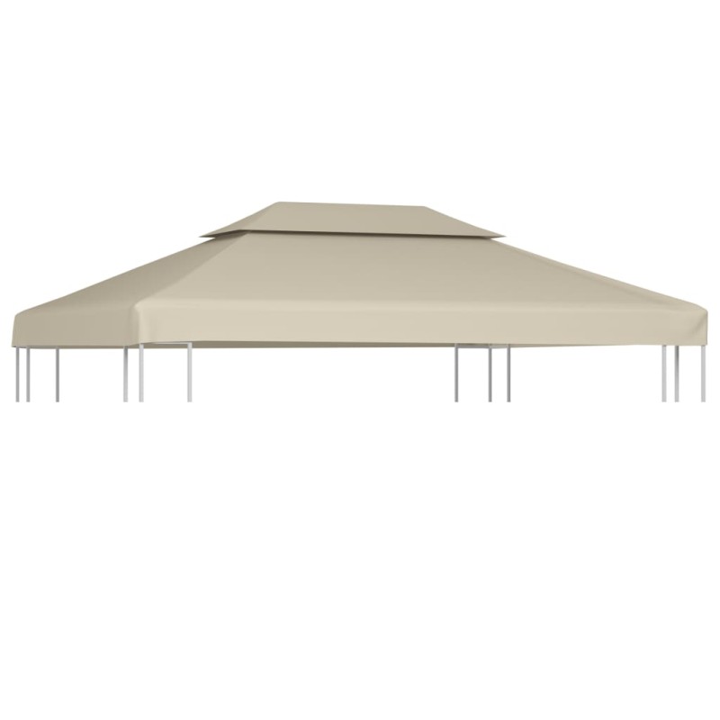 vidaXL Cubierta de repuesto de cenador 310 g/m² beige 3x4 m vidaXL Cubierta de repuesto de cenador 310 g/m² beige 3x4 m