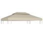 vidaXL Cubierta de repuesto de cenador 310 g/m² beige 3x4 m vidaXL Cubierta de repuesto de cenador 310 g/m² beige 3x4 m