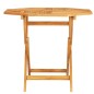 vidaXL Mesa de jardín plegable madera de teca maciza 85x85x76 cm vidaXL Mesa de jardín plegable madera de teca maciza 85x85x76 cm