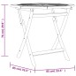 vidaXL Mesa de jardín plegable madera de teca maciza 85x85x76 cm vidaXL Mesa de jardín plegable madera de teca maciza 85x85x76 cm