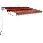 vidaXL Toldo de pie retráctil manual naranja y marrón 300x250 cm vidaXL Toldo de pie retráctil manual naranja y marrón 300x250 cm