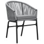 vidaXL Juego de comedor de jardín 9 piezas ratán sintético gris vidaXL Juego de comedor de jardín 9 piezas ratán sintético gris