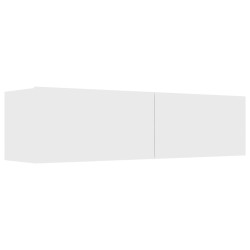 vidaXL Mueble de TV madera de ingeniería blanco 120x30x30 cm