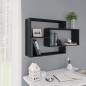 vidaXL Estantes de pared de madera contrachapada negro 104x20x58,5 cm vidaXL Estantes de pared de madera contrachapada negro 104x20x58,5 cm