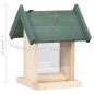 vidaXL Comederos para pájaros 4 unidades madera de abeto vidaXL Comederos para pájaros 4 unidades madera de abeto