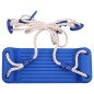 vidaXL Columpios con cuerdas 2 unidades polietileno azul 38x16 cm vidaXL Columpios con cuerdas 2 unidades polietileno azul 38x16 cm