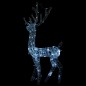 vidaXL Adorno reno de Navidad acrílico blanco frío 140 LEDs 120 cm vidaXL Adorno reno de Navidad acrílico blanco frío 140 LEDs 120 cm