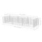 vidaXL Arriate de gaviones de acero 270x90x50 cm vidaXL Arriate de gaviones de acero 270x90x50 cm
