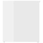 vidaXL Baúl almacenaje madera contrachapada blanco brillo 84x42x46 cm vidaXL Baúl almacenaje madera contrachapada blanco brillo 84x42x46 cm