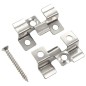 vidaXL Clips de plataforma 100 uds y 200 tornillos de acero Inoxidable vidaXL Clips de plataforma 100 uds y 200 tornillos de acero Inoxidable