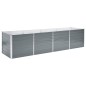 vidaXL Arriate de jardín de acero galvanizado gris 320x80x77 cm vidaXL Arriate de jardín de acero galvanizado gris 320x80x77 cm