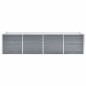vidaXL Arriate de jardín de acero galvanizado gris 320x80x77 cm vidaXL Arriate de jardín de acero galvanizado gris 320x80x77 cm