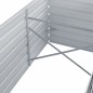 vidaXL Arriate de jardín de acero galvanizado gris 320x80x77 cm vidaXL Arriate de jardín de acero galvanizado gris 320x80x77 cm