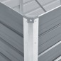 vidaXL Arriate de jardín de acero galvanizado gris 320x80x77 cm vidaXL Arriate de jardín de acero galvanizado gris 320x80x77 cm