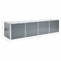 vidaXL Arriate de jardín de acero galvanizado gris 320x80x77 cm vidaXL Arriate de jardín de acero galvanizado gris 320x80x77 cm
