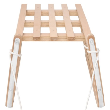 vidaXL Trineo de nieve madera contrachapada 110x40x34 cm