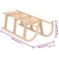 vidaXL Trineo de nieve madera contrachapada 110x40x34 cm vidaXL Trineo de nieve madera contrachapada 110x40x34 cm