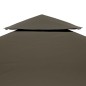vidaXL Toldo de cenador 2 niveles 310 g/m² 3x3 m gris topo vidaXL Toldo de cenador 2 niveles 310 g/m² 3x3 m gris topo
