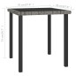 vidaXL Mesa de comedor para jardín ratán sintético gris 70x70x73 cm