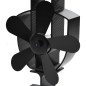 vidaXL Ventilador de estufa accionado por calor 5 aspas negro vidaXL Ventilador de estufa accionado por calor 5 aspas negro