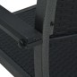 vidaXL Juego de comedor para jardín 3 piezas negro vidaXL Juego de comedor para jardín 3 piezas negro
