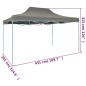 vidaXL Carpa pleglable Pop-Up gris antracita 3x4,5 m vidaXL Carpa pleglable Pop-Up gris antracita 3x4,5 m