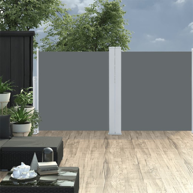 vidaXL Toldo lateral retráctil gris antracita 117x600 cm vidaXL Toldo lateral retráctil gris antracita 117x600 cm