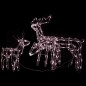 vidaXL Renos de Navidad con luz 3 piezas 229 LED vidaXL Renos de Navidad con luz 3 piezas 229 LED