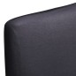 vidaXL Funda para silla elástica recta 4 unidades gris antracita vidaXL Funda para silla elástica recta 4 unidades gris antracita