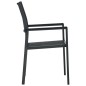vidaXL Juego de comedor para jardín 3 piezas negro vidaXL Juego de comedor para jardín 3 piezas negro