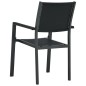vidaXL Juego de comedor para jardín 3 piezas negro vidaXL Juego de comedor para jardín 3 piezas negro