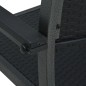 vidaXL Juego de comedor para jardín 3 piezas negro vidaXL Juego de comedor para jardín 3 piezas negro